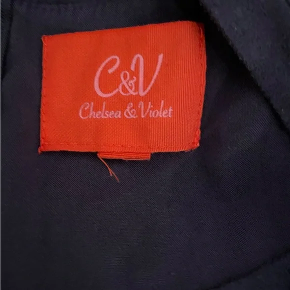 Navy Blue Cutout Dress - Picture 4 of 4